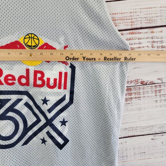 Red Bull 3X Mens Sz L Basketball Reversible Jersey Performance Athletic Tank Top - Picture 5 of 11